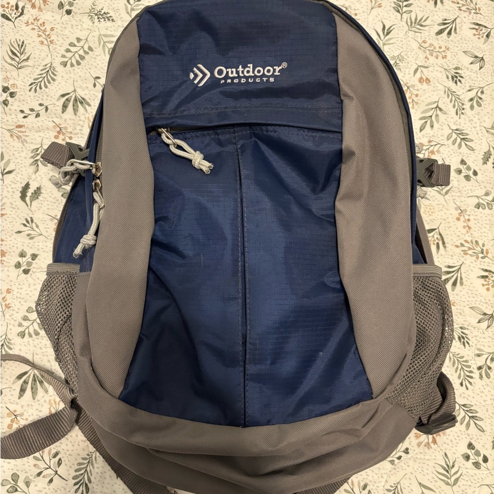 Outdoor Products Navy and Gray Hiking Backpack